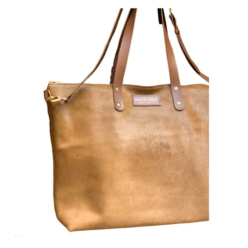 Image of Luxurious Babsie Tote PONY TAN