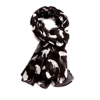 Image 2 of Cat Scarf - Black