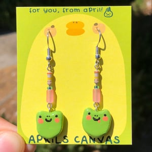 Image of Baby Frog Earrings