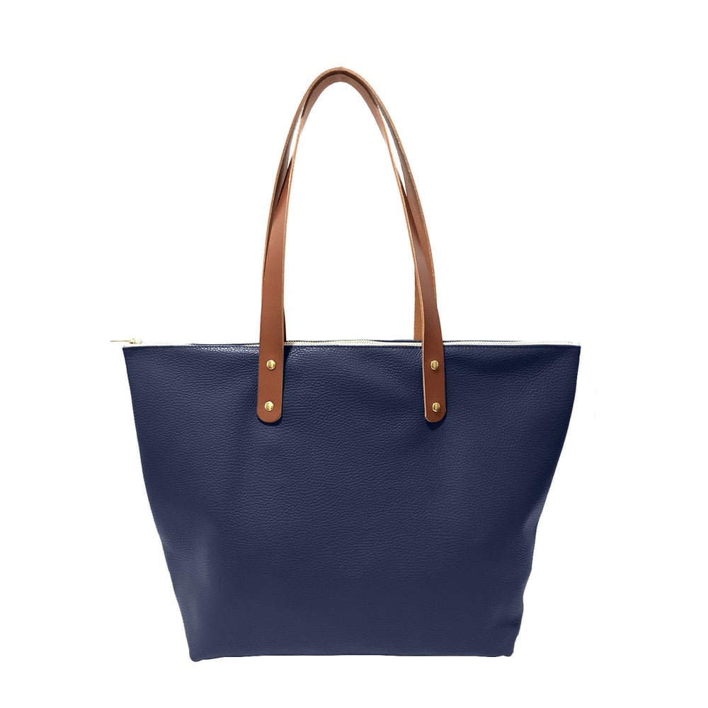 Image of Tania Zip Tote Navy