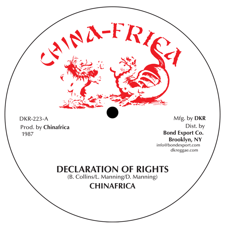 Image of Chinafrica - Declaration of Rights/Bababoom 12" (China-Frica)