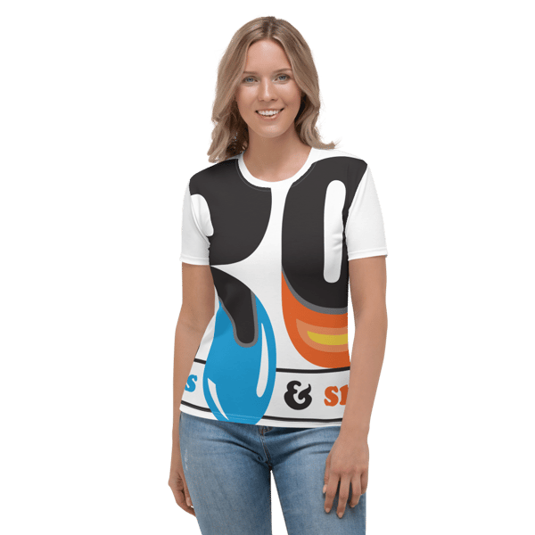 Image of All-Over Print Women's Crew Neck T-shirt