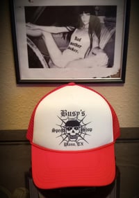 BUSY'S ORIGINAL LOGO MUTHER TRUCKER HAT