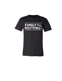 Family Matters Black Shirt - White Logo