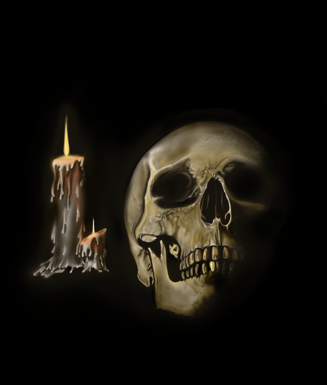 Image of Skull and Candle