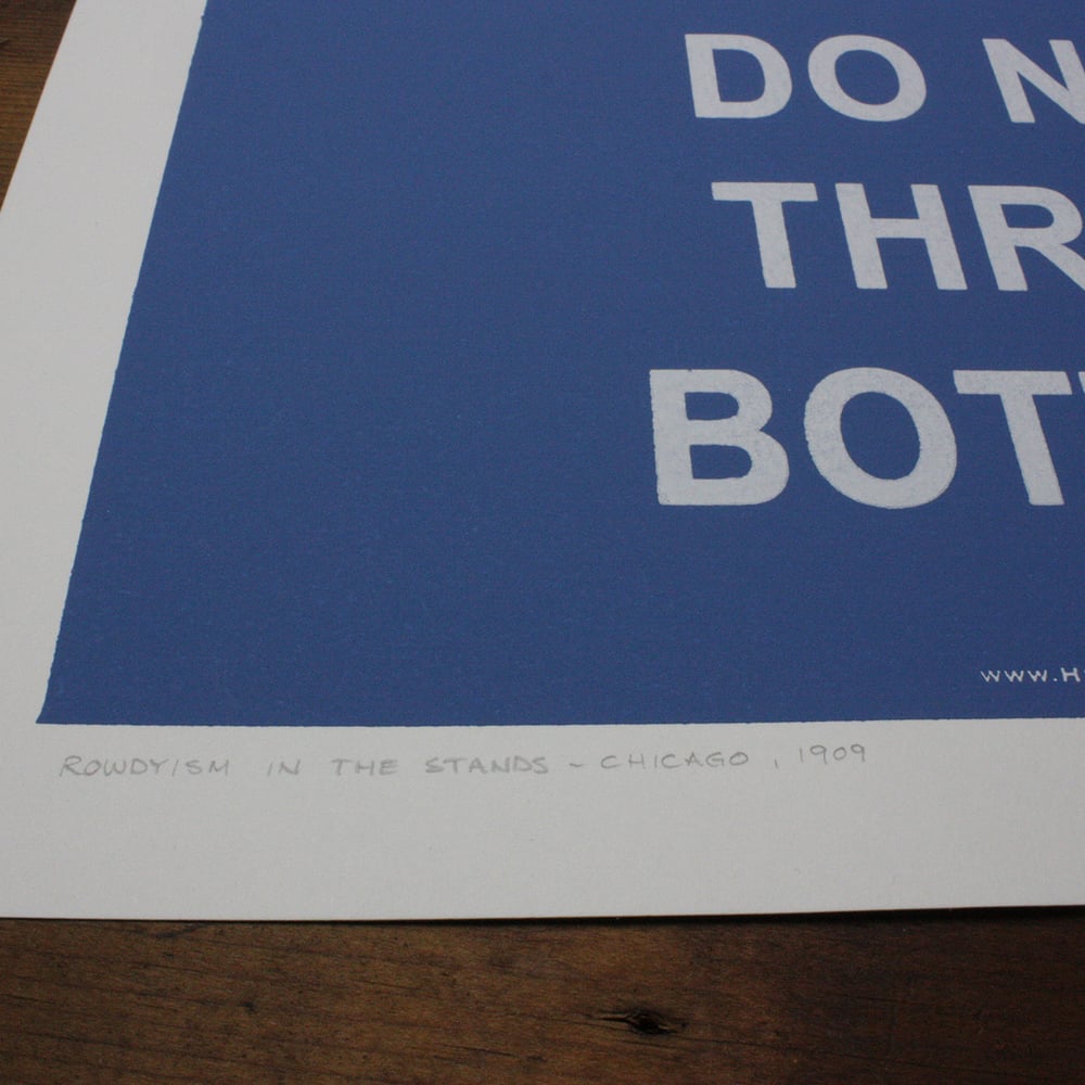 Image of Please! Do Not Throw Bottles.