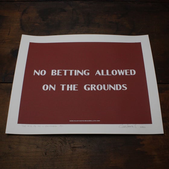 Image of No Betting Allowed on the Grounds