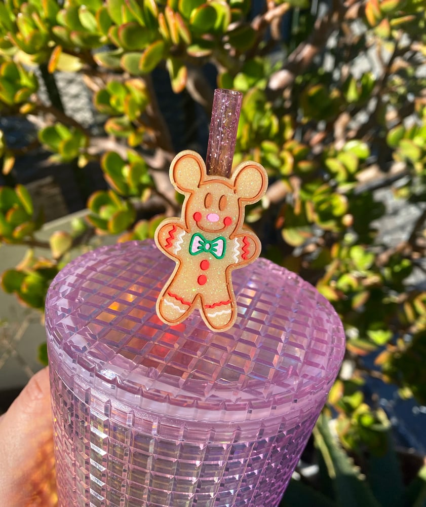 Image of Ginger Mouse Resin Straw Topper