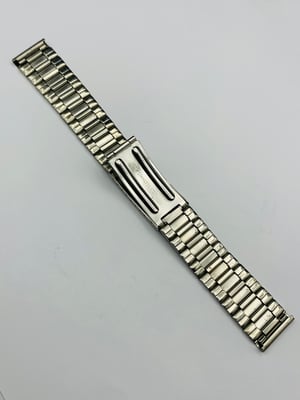 Image of Rare 1970's heavy duty Ricoh stainless steel watch strap,New Old Stock,mint,17.5mm