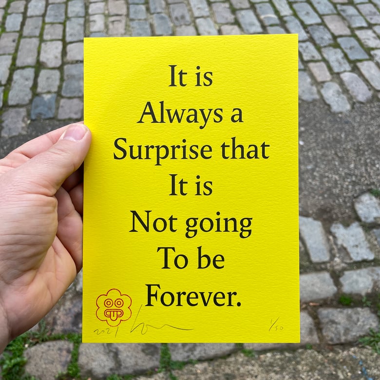 Image of 'Not Forever' – Yellow