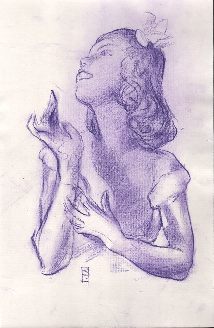 Image of " Purple Girl " (ORIGINAL)