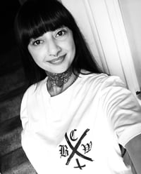 Image 1 of The BCW HxC Chest Pocket Print WHITE T-Shirt