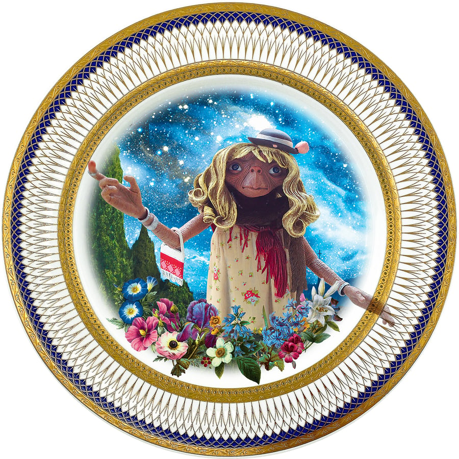 Image of Gypsy ET - Large Fine China Plate - #0774
