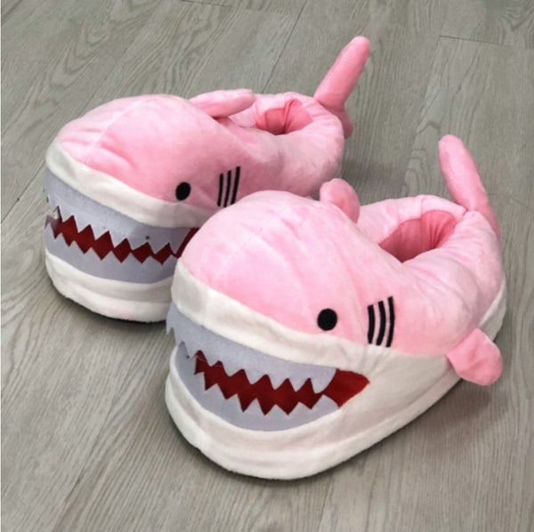 Image of Pink shark slippers