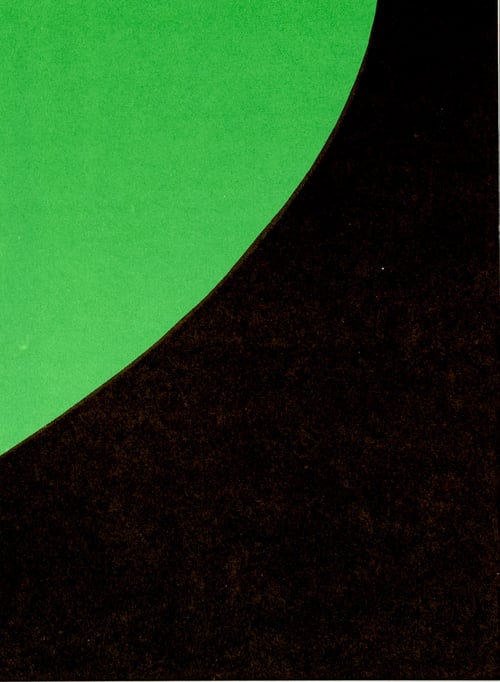 Image of Ellsworth Kelly, Derrière le Miroir- Kelly No. 110 black / green