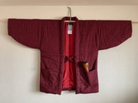 Image 1 of Hanten Jacket - Sashiko Stitch/Maroon