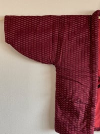 Image 2 of Hanten Jacket - Sashiko Stitch/Maroon