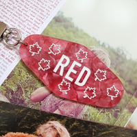 Image 3 of RED Acrylic Keychain