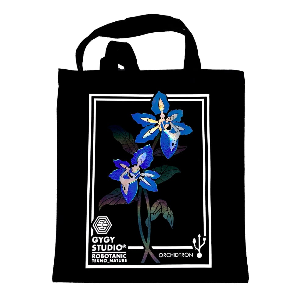 ROBOTANIC HOLOGRAPHIC RELFECTIVE TOTEBAG