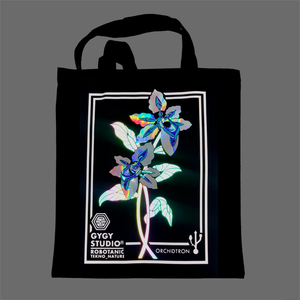 ROBOTANIC HOLOGRAPHIC RELFECTIVE TOTEBAG