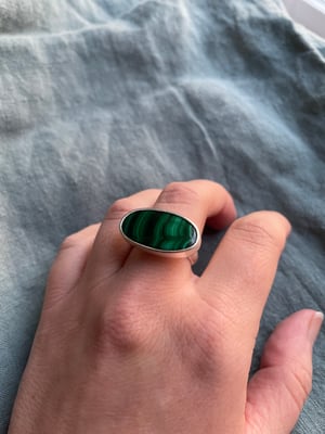 Malachite Ring (OOAK) Size-6.5
