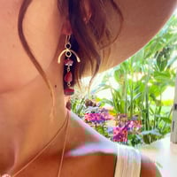 Image 1 of Raw Ruby earrings