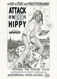 Image 1 of ATTACK OF THE 500 FT. HIPPY ink original