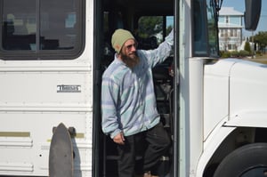 Image of Extra Tall Custom Knit "Smoke Trees" Beanie