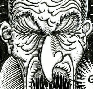 Image of ANGRY OLD MAN ink original