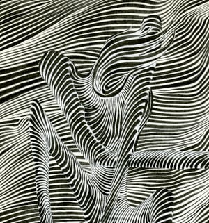 Image of WAVY LINE DUDES ink original