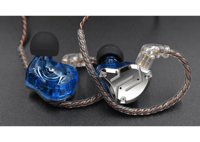 Kz ZS10 Pro 4BA + 1DD Hifi Metal Headset Hybrid In-Ear Headphone      Bleu