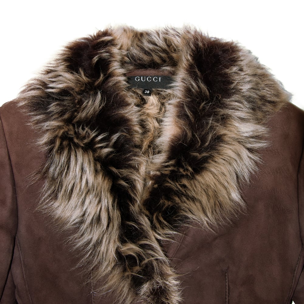 Image of Gucci by Tom Ford 1998 Shearling Jacket