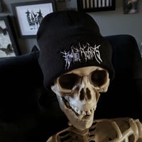 Image 5 of Embroidered Death Metal Knit Beanie