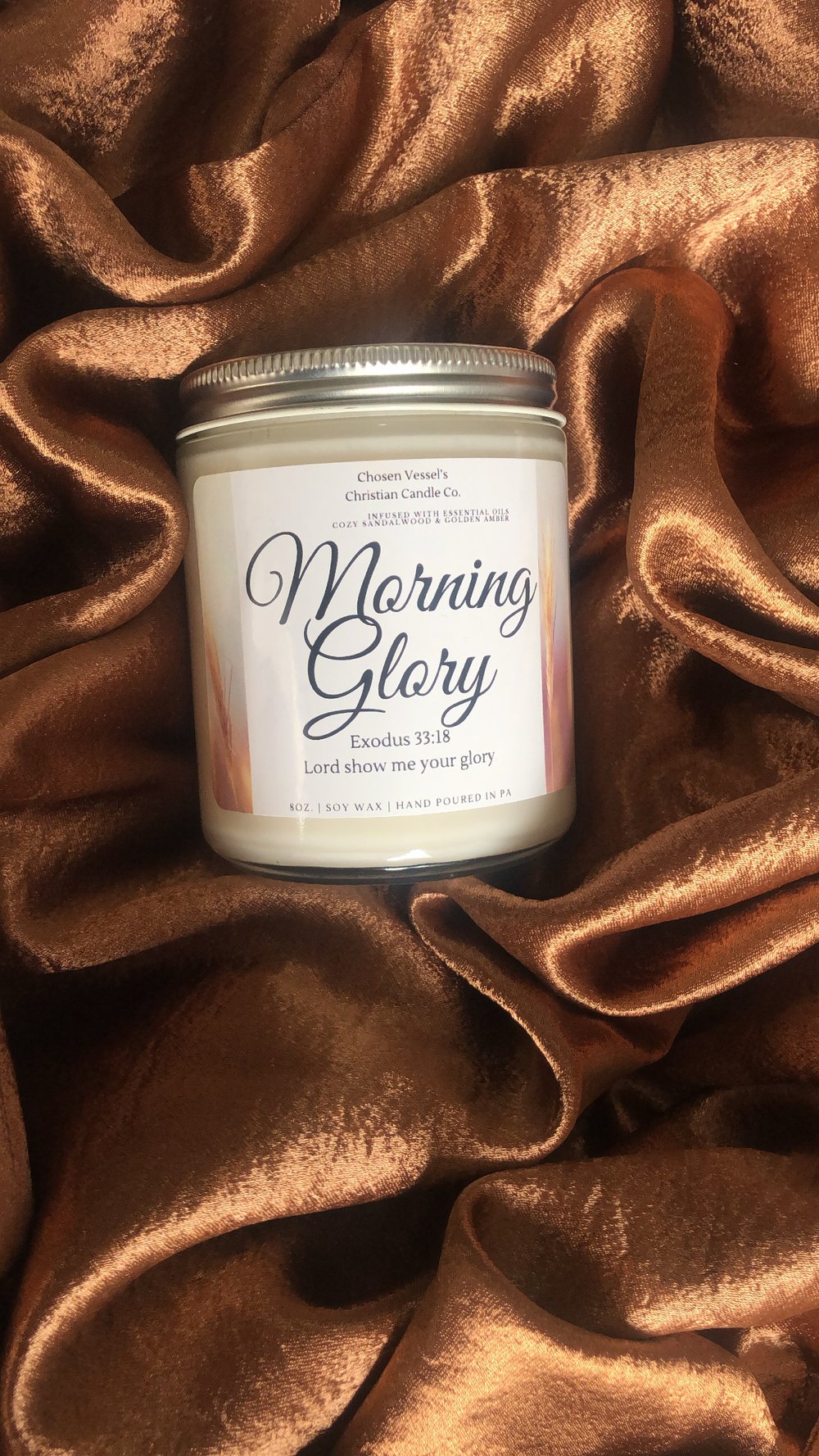 Image of Morning Glory Christian Candle 