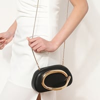 Image 25 of FOREVER MIYIN Women's Vintage Elegant Mini Handbag - Burgundy & Golden Luxury Purse with Magnetic Cl