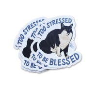 Image 1 of Too Stressed To Be Blessed Sticker