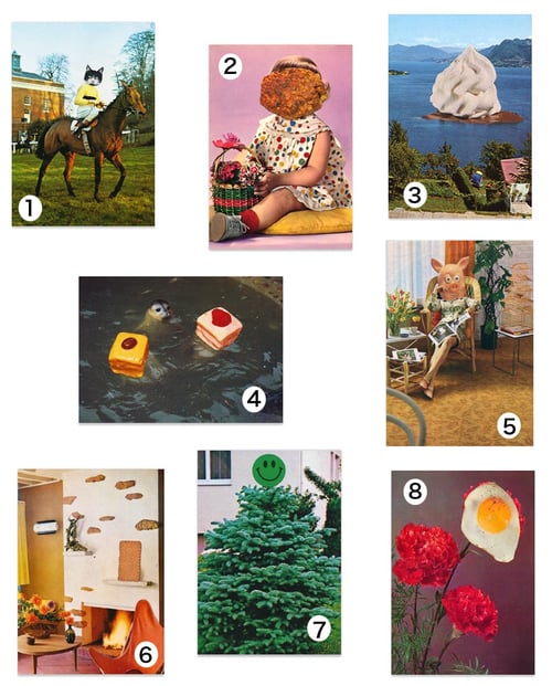 Image of 'Merry' - greeting cards with envelope (2)