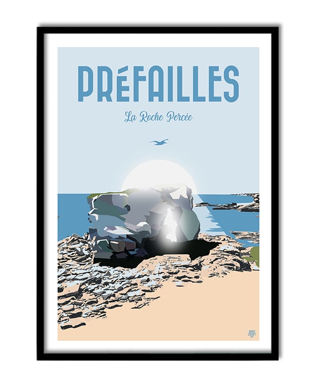 Image of Préfailles "La Roche Prercée"  50x70cm