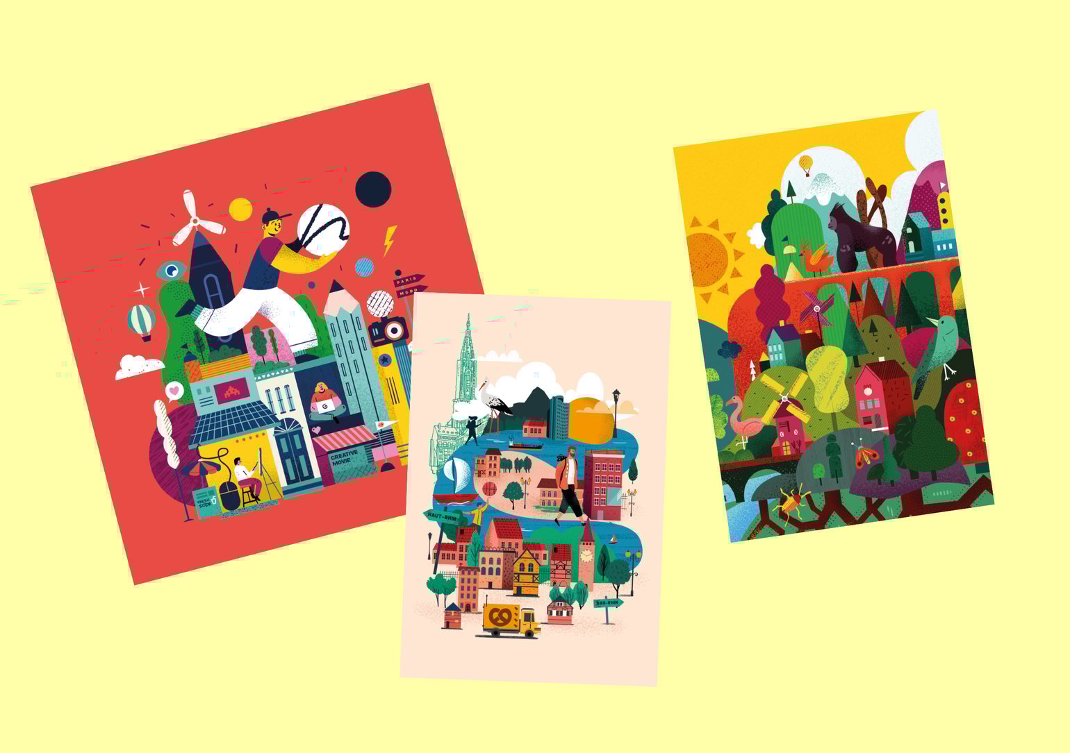 Image of Lot de 7 cartes