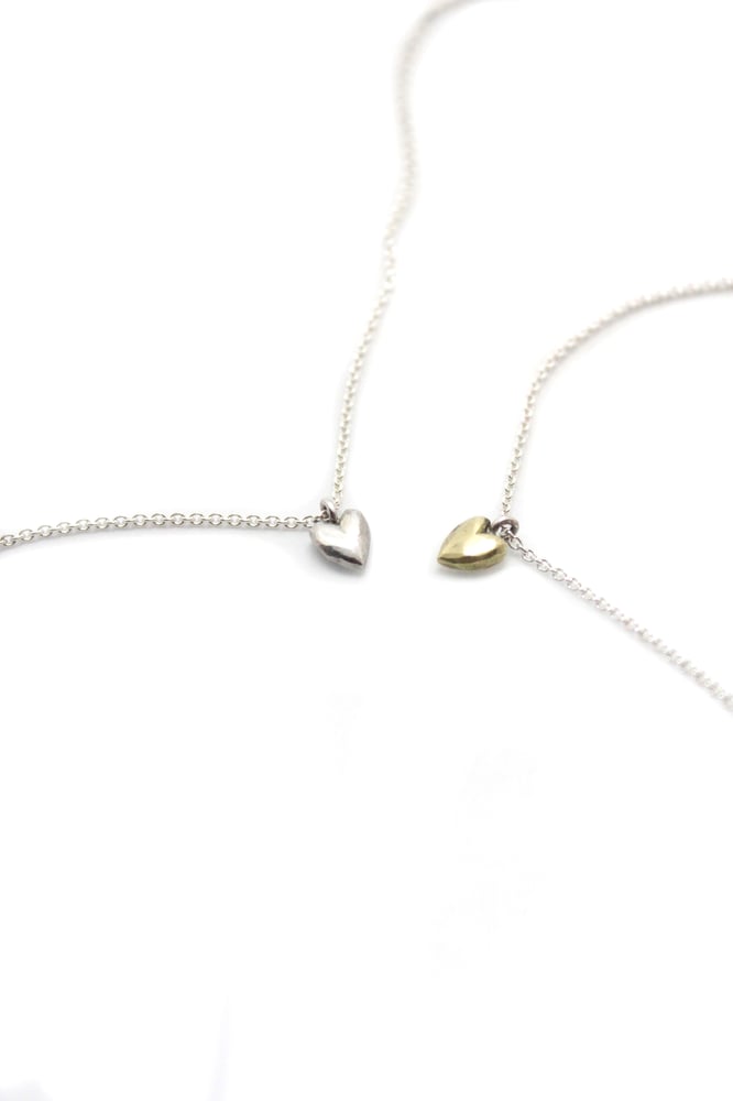 Image of EXTREMELY TINY HEART NECKLACES