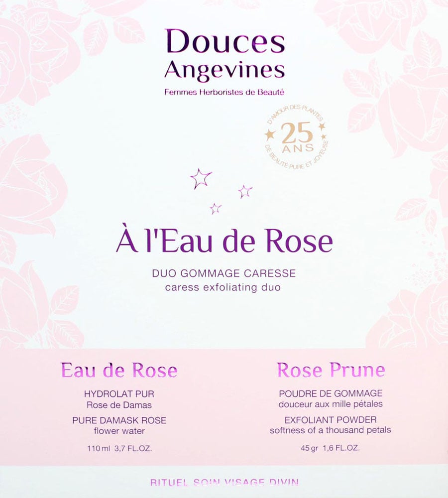 Image of Douces Angevines - Coffret À l'EAU DE ROSE Duo Gommage Caresse