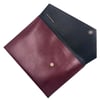 Wine grained leather & black Document case