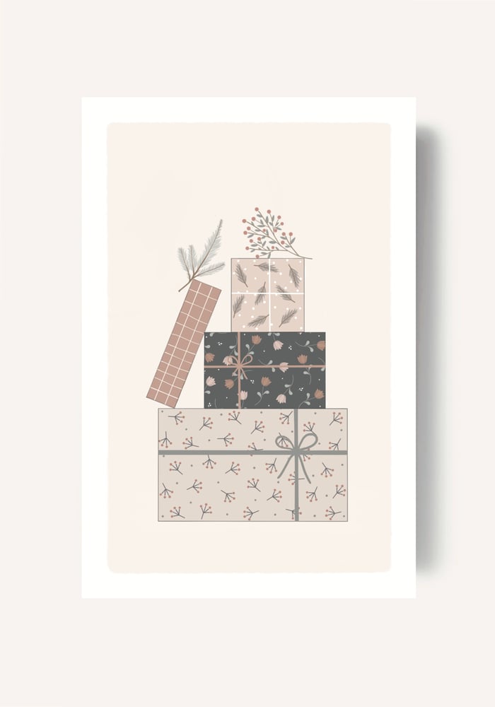 Image of Carte - Cadeaux de Noël 