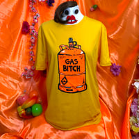 Image 1 of WAS €30 NOW €15!  Sustainable Gas Bitch T-Shirt - Yellow