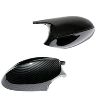 Image 1 of M3 STYLE CARBON FIBRE  BMW REAR MIRROR CAP COVER BMW E81 E82 E87 E88 E92 PRE-LCI
