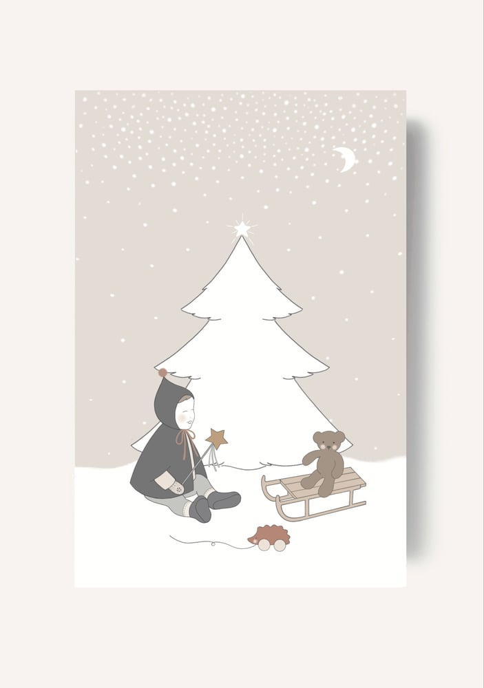 Image of Lot cartes de Noël - Les doux moments 
