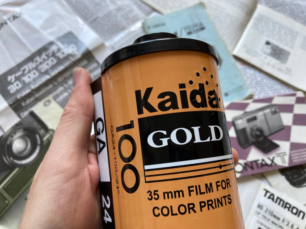Image of Large Kodak 35mm film canister phone