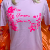 Image 1 of Screams Internally Sustainable Tees- Cotton Pink