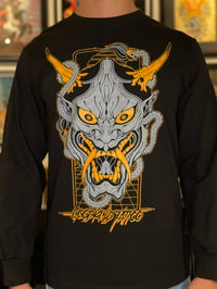 Image 1 of Black Hannya Long Sleeve