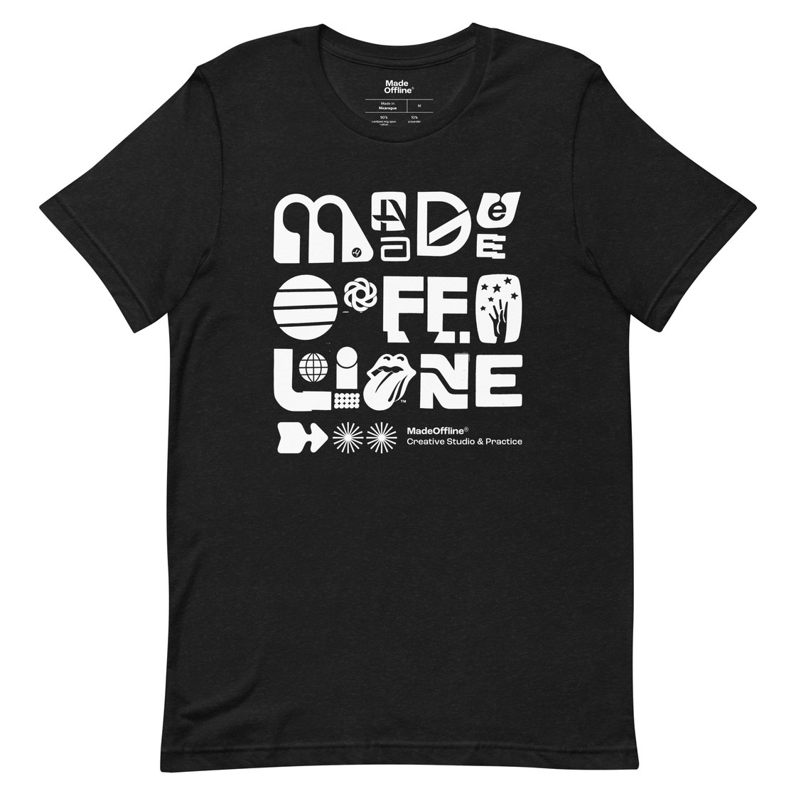 Image of Offline Logo Stack Tee (Black)
